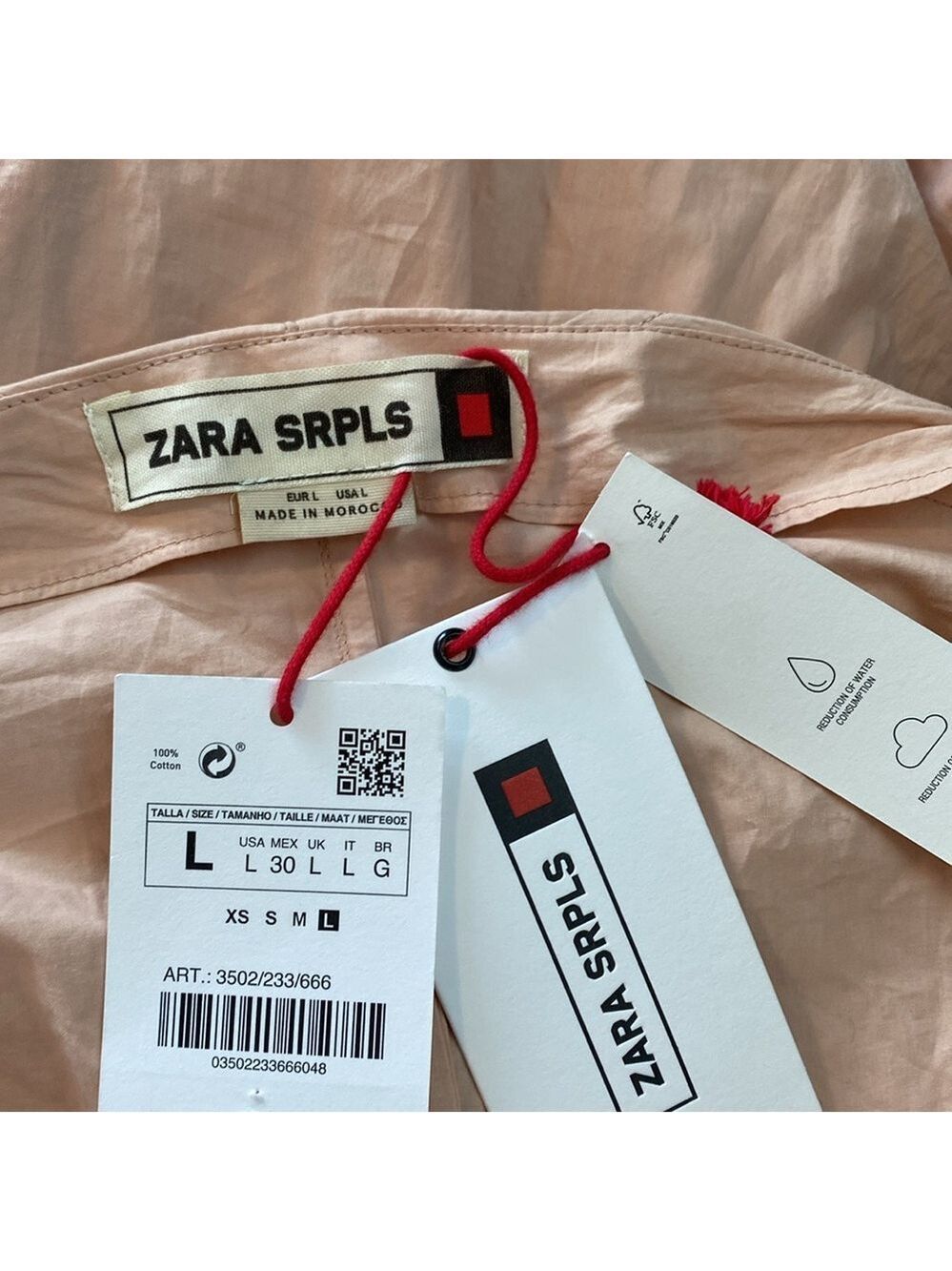 NWT Zara SRPLS Limited Edition Belted Dress, Size L - Picture 14 of 17